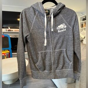ROOTS SALT & PEPPER FULL ZIP HOODIE